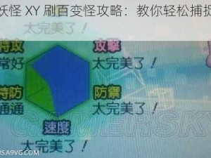 口袋妖怪 XY 刷百变怪攻略：教你轻松捕捉所有形态