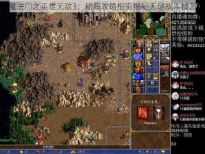 魔法门之英雄无敌3：秘籍攻略指南揭秘无尽战斗技艺