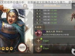 三国志战棋版文钦培养价值分析：全面解读文钦角色实力与潜力，是否值得投入资源培养？