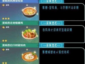 《原神》金枪鱼寿司食谱获取全攻略：从食材到烹饪的秘密解析