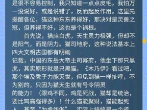 《灵猫传》攻略：策略性分配资源，解锁养猫与集卡乐趣之道