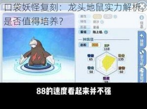 口袋妖怪复刻：龙头地鼠实力解析，是否值得培养？