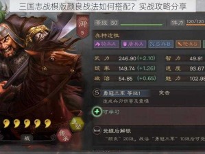 三国志战棋版颜良战法如何搭配？实战攻略分享