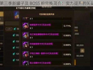 DNF 第三季新罐子及 BOSS 粉兑换简介：实力提升的关键途径