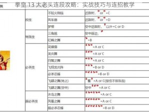 拳皇 13 大老头连段攻略：实战技巧与连招教学