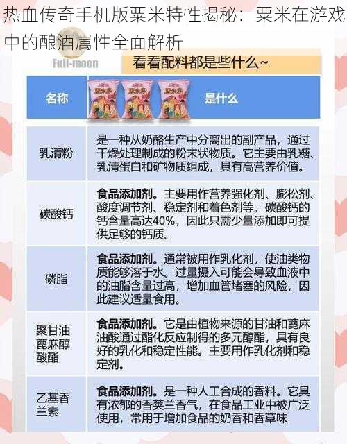 热血传奇手机版粟米特性揭秘：粟米在游戏中的酿酒属性全面解析