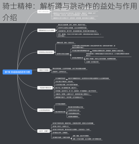 骑士精神：解析蹲与跳动作的益处与作用介绍