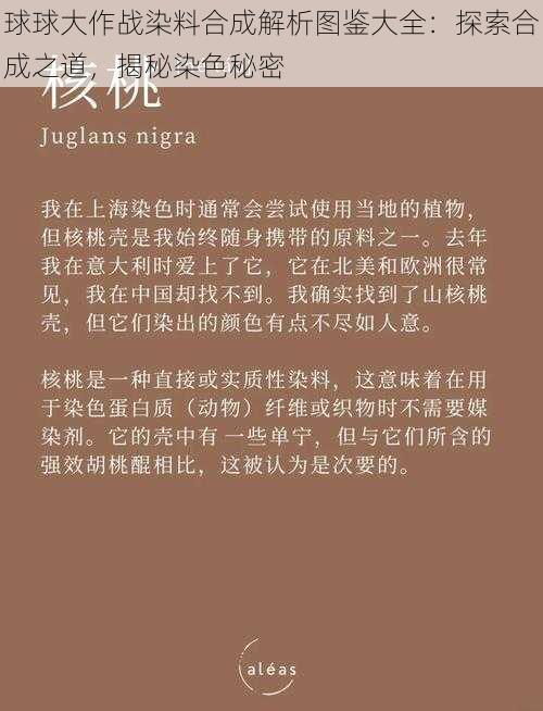 球球大作战染料合成解析图鉴大全：探索合成之道，揭秘染色秘密