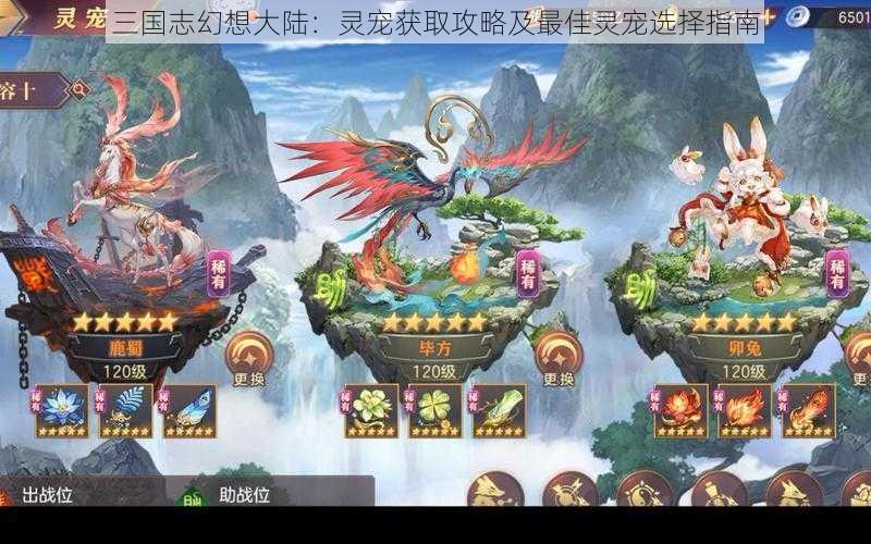 三国志幻想大陆：灵宠获取攻略及最佳灵宠选择指南