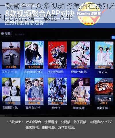 一款聚合了众多视频资源的在线观看和免费高清下载的 APP