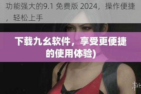 功能强大的9.1 免费版 2024，操作便捷，轻松上手