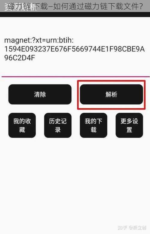 磁力链 下载—如何通过磁力链下载文件？