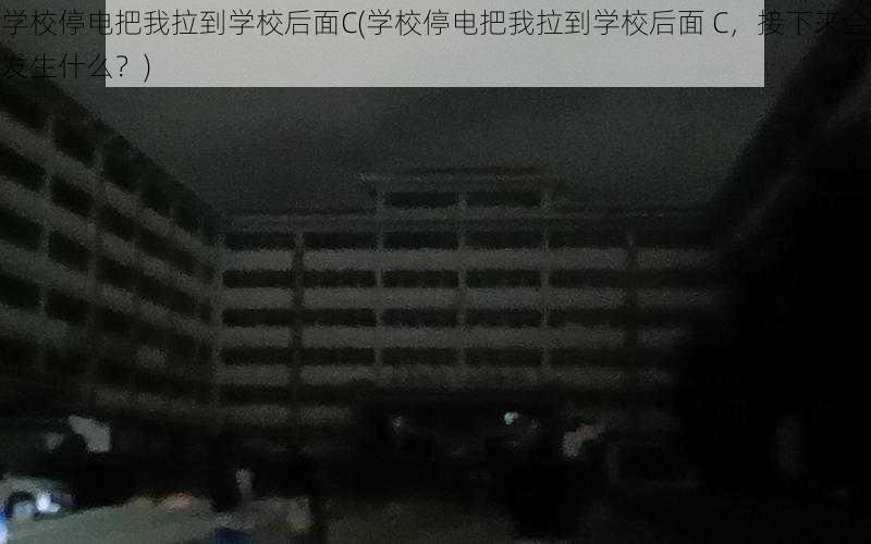 学校停电把我拉到学校后面C(学校停电把我拉到学校后面 C，接下来会发生什么？)