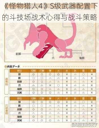 《怪物猎人4》S级武器配置下的斗技场战术心得与战斗策略