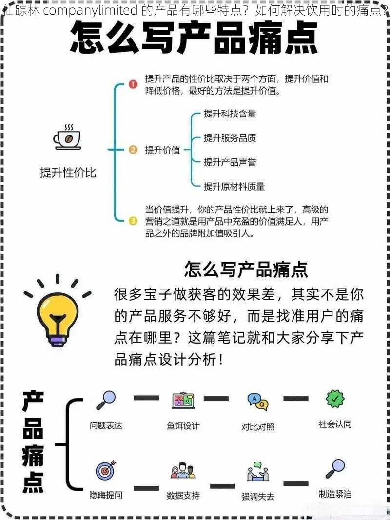 仙踪林 companylimited 的产品有哪些特点？如何解决饮用时的痛点？