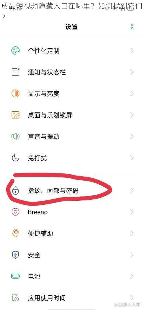 成品短视频隐藏入口在哪里？如何找到它们？