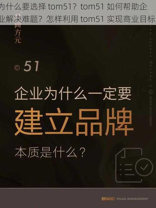 为什么要选择 tom51？tom51 如何帮助企业解决难题？怎样利用 tom51 实现商业目标？