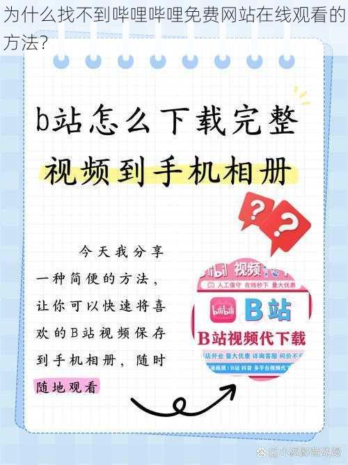 为什么找不到哔哩哔哩免费网站在线观看的方法？