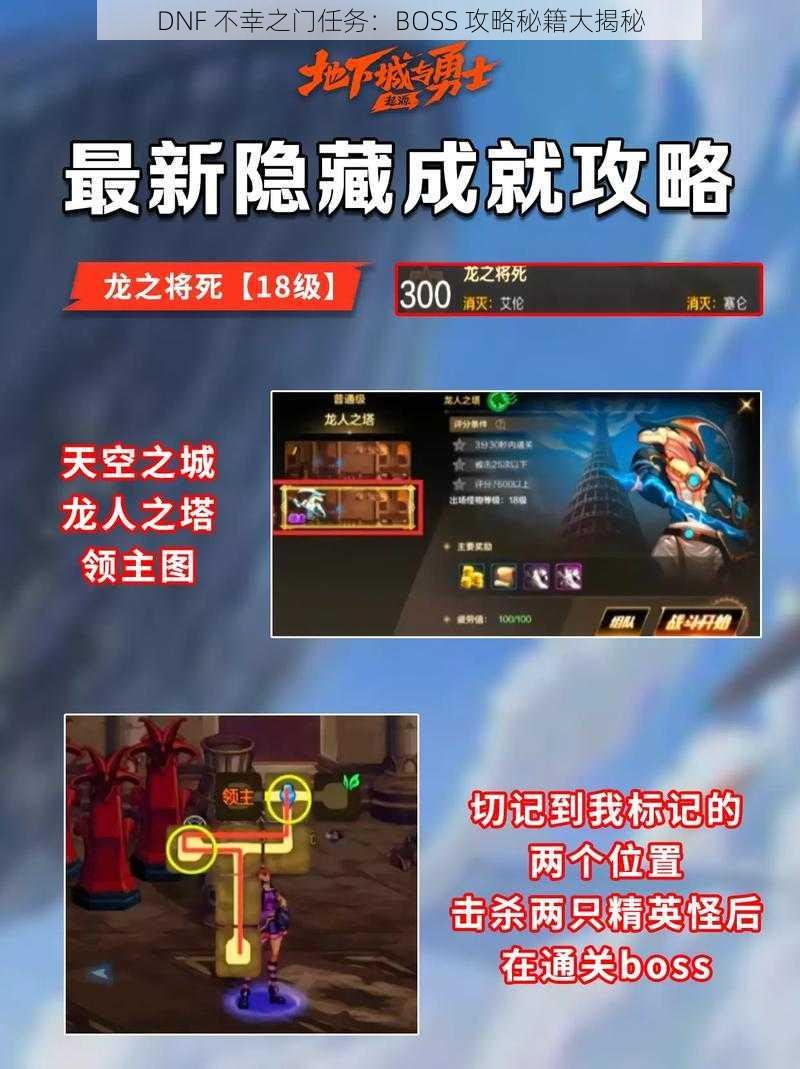 DNF 不幸之门任务：BOSS 攻略秘籍大揭秘