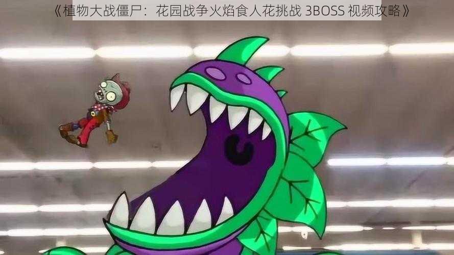 《植物大战僵尸：花园战争火焰食人花挑战 3BOSS 视频攻略》