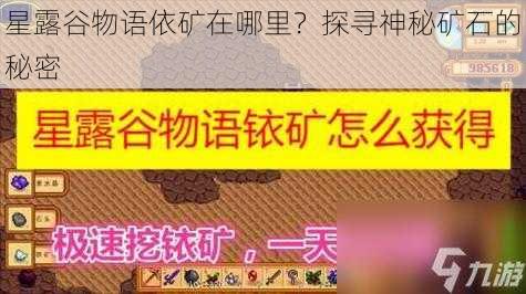 星露谷物语依矿在哪里？探寻神秘矿石的秘密