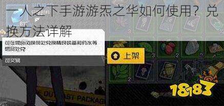 一人之下手游游炁之华如何使用？兑换方法详解