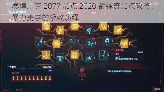 赛博朋克 2077 加点 2020 霰弹流加点攻略：暴力美学的极致演绎