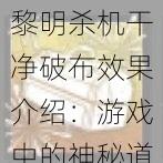 黎明杀机干净破布效果介绍：游戏中的神秘道具