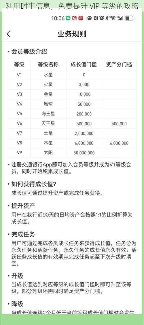 利用时事信息，免费提升 VIP 等级的攻略